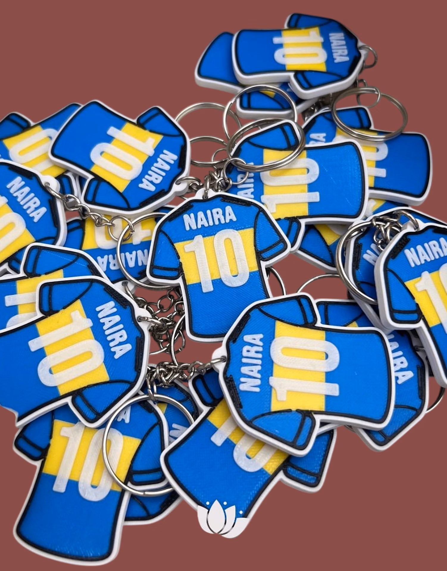 2D PVC Rubber Keychains