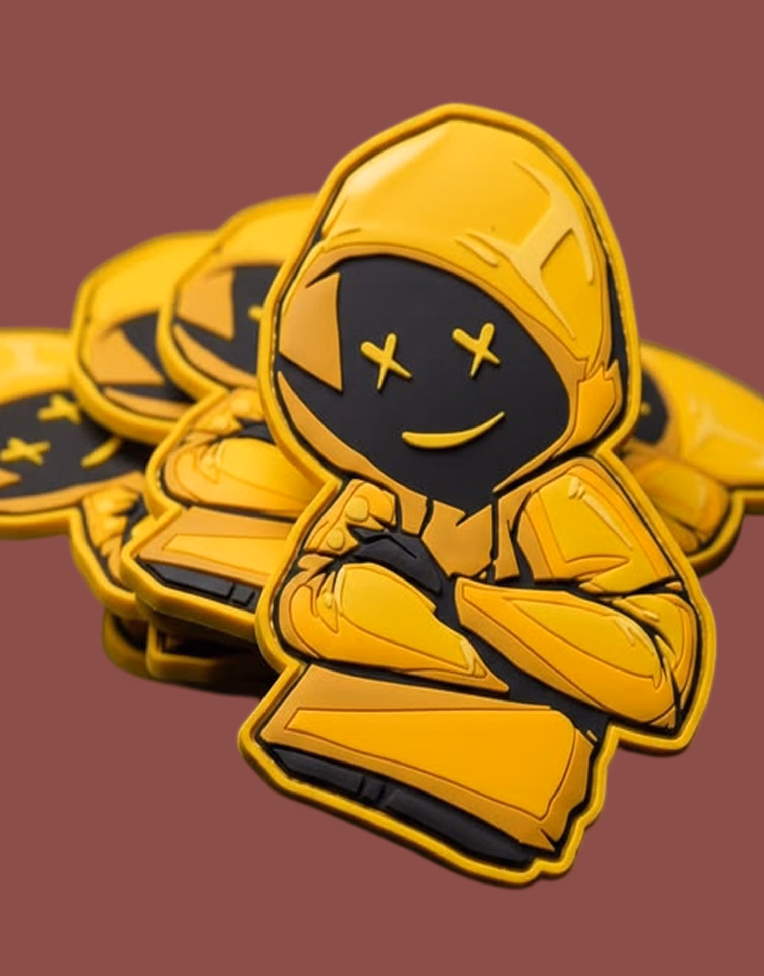High-quality custom 3D PVC patches designed for streetwear clothing and fashion brands.