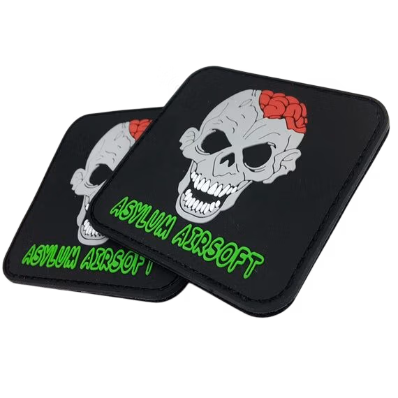 Custom 2D PVC logo patch for caps, jackets, bags, uniforms, and promotional branding.