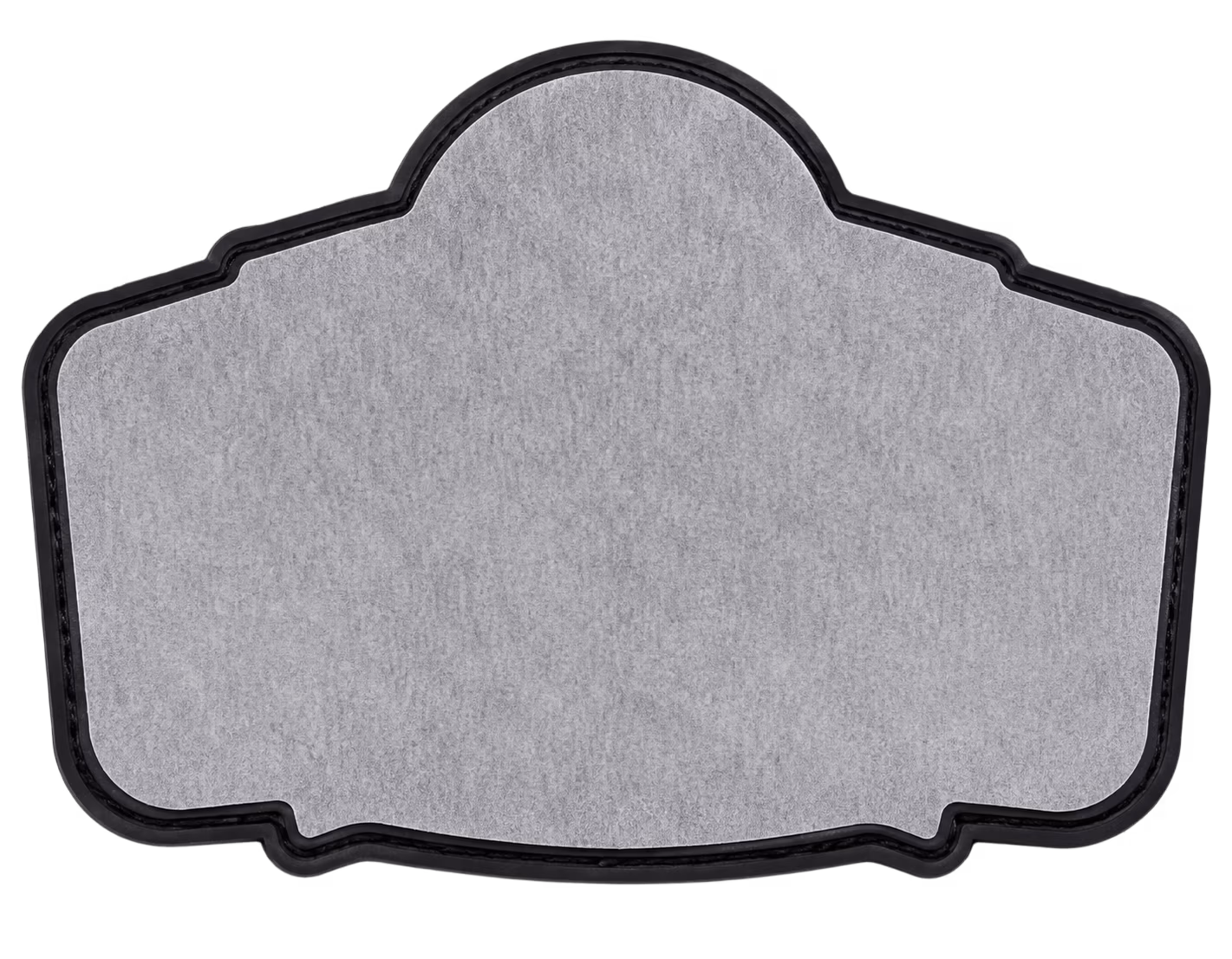 High-quality iron-on PVC patch designed for easy heat press application on clothing and accessories.