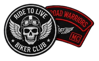 embroidered patches bike and clubs patches